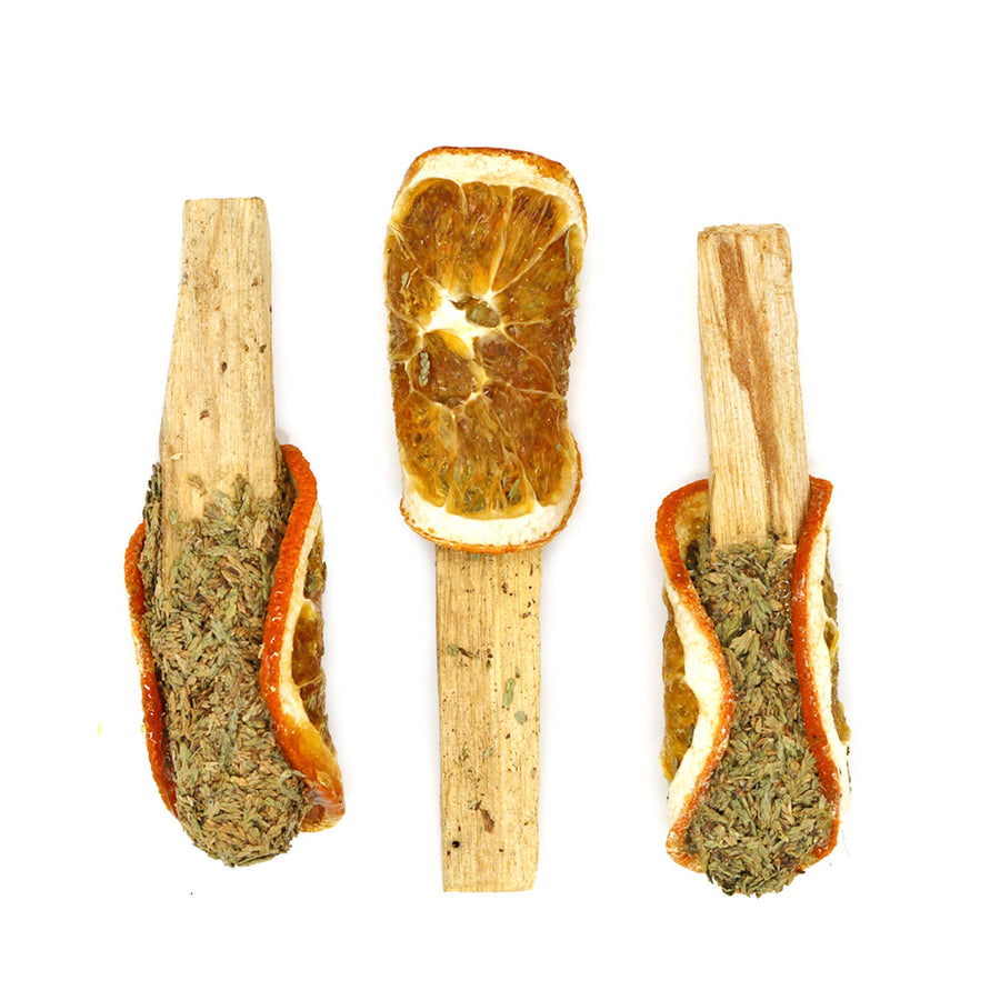 Cedar + Orange Palo Santo Pops-Earth Fairy Holistics