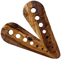 Herb Stripping Tool in Elegant Olive Wood-Earth Fairy Holistics