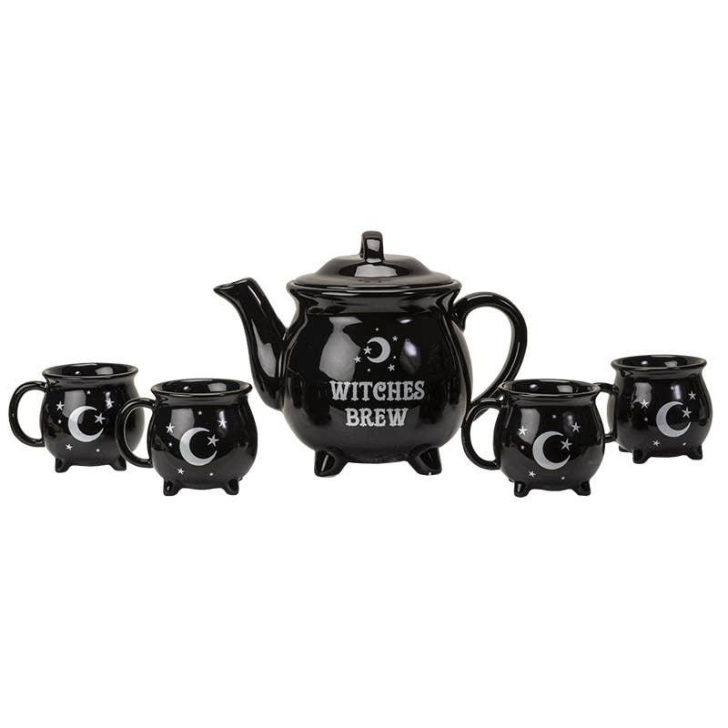 Witches Brew Black Teapot Set-Earth Fairy Holistics