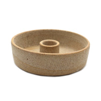 Textured Ceramic Palo Santo Burner (4 in.) - Beige-Earth Fairy Holistics