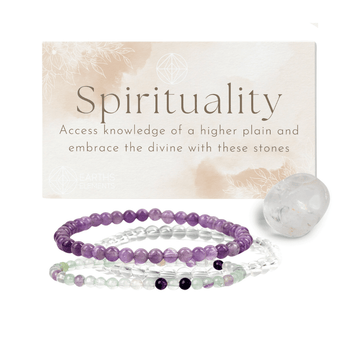 Intentions Bracelet Spirituality 4mm.-Earth Fairy Holistics