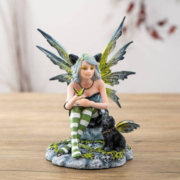 Fairy with Black Cat-Earth Fairy Holistics