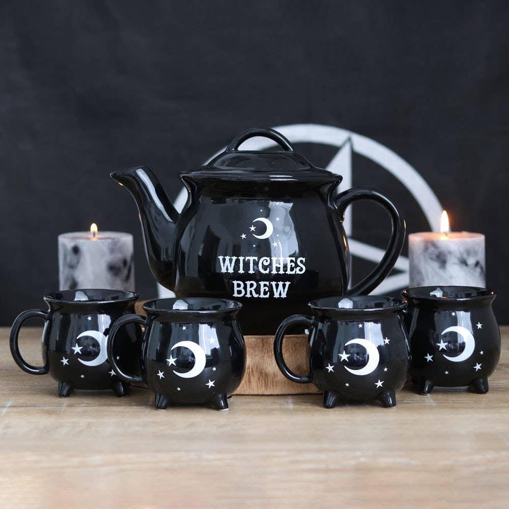 Witches Brew Black Teapot Set-Earth Fairy Holistics