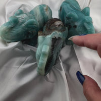 Caribbean Calcite Elephant Carving