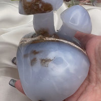 Chalcedony Double & Triple Mushrooms