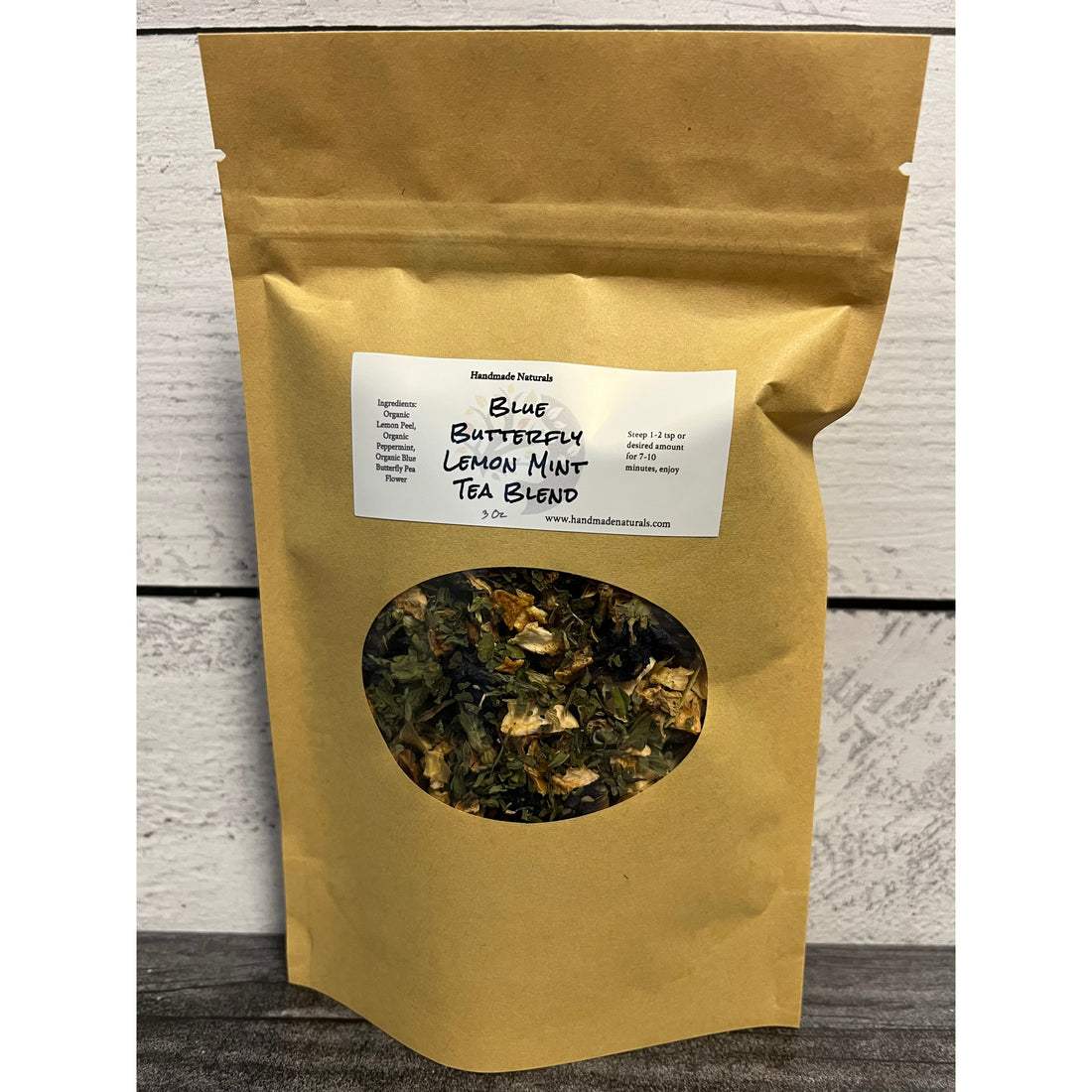 Blue Butterfly Lemon Mint Tea Blend-Handmade Naturals Inc