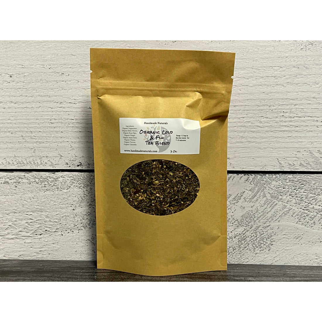 Organic Cold & Flu Tea Blend-Handmade Naturals Inc