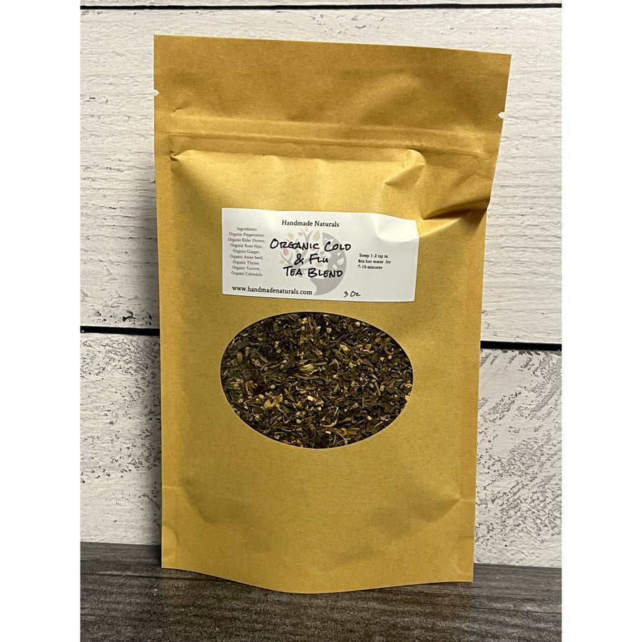 Organic Cold & Flu Tea Blend-Handmade Naturals Inc