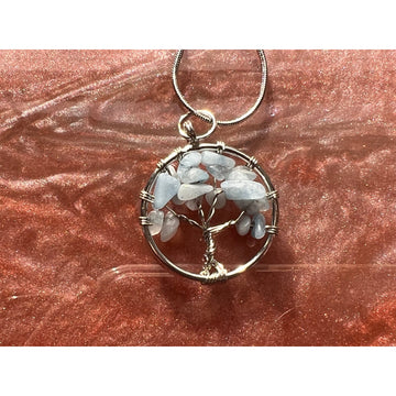 Amazonite Wire-Wrapped Tree of Life Pendant-Earth Fairy Holistics