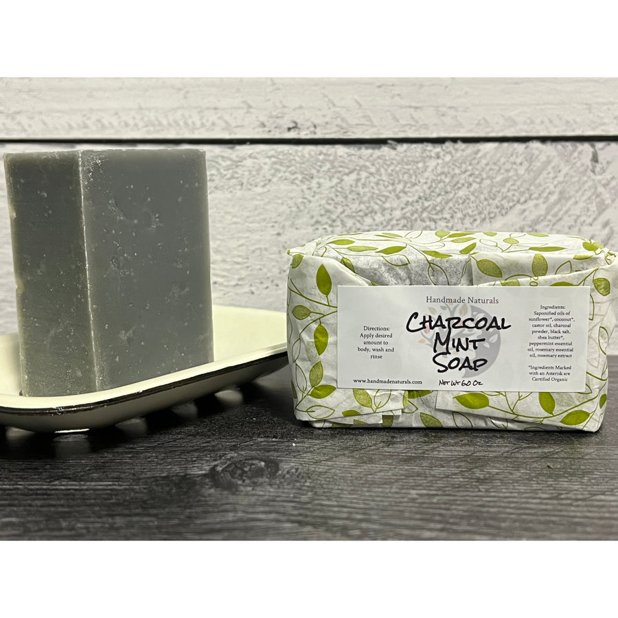 Charcoal Mint Soap-Handmade Naturals Inc