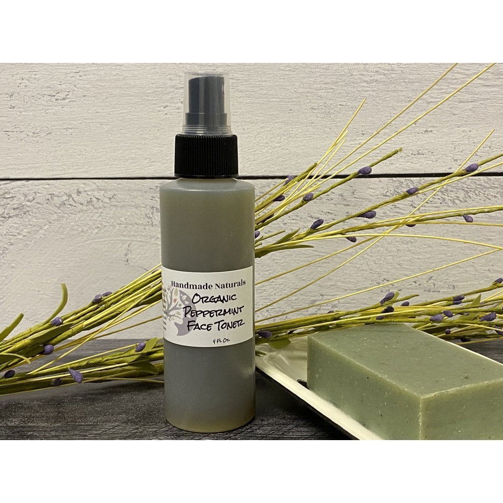 Organic Peppermint Face Toner-Handmade Naturals Inc